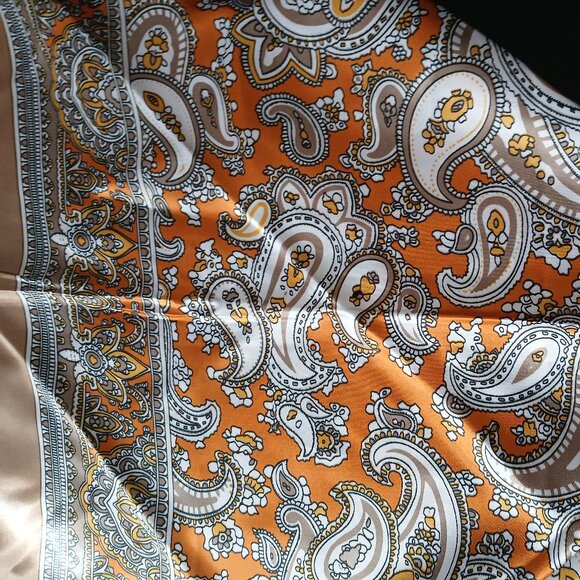 New 35 Inch Square Silk Feeling Scarf - Picture 1 of 5
